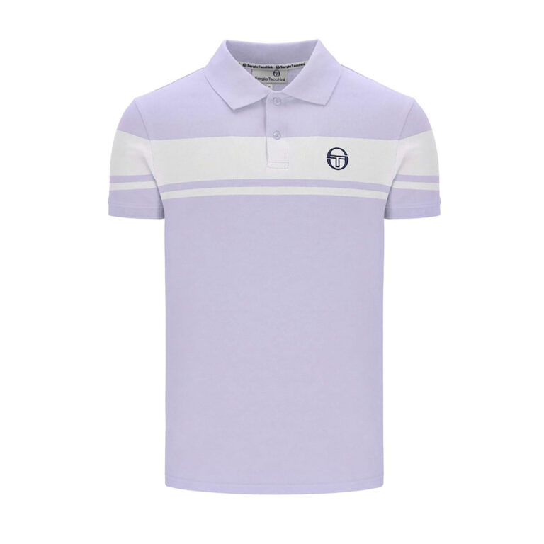 Sergio Tacchini Young line Regular Fit Short Sleeve Polo - Thistle / Gardenia