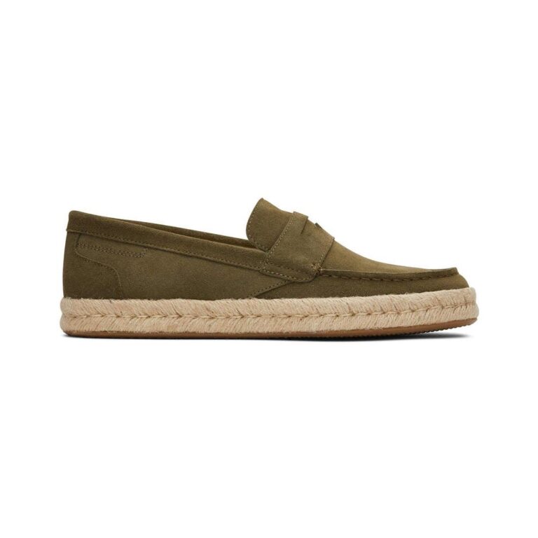 Toms Stanford Rope 2.0 Shoes - Dark Olive Suede