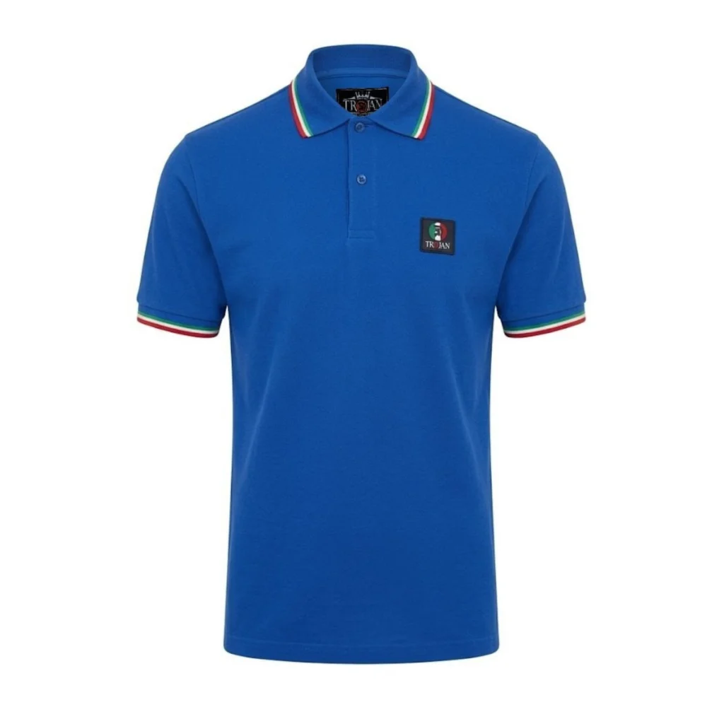 Trojan Flag Badge Pique TR/9077 Polo - Italia