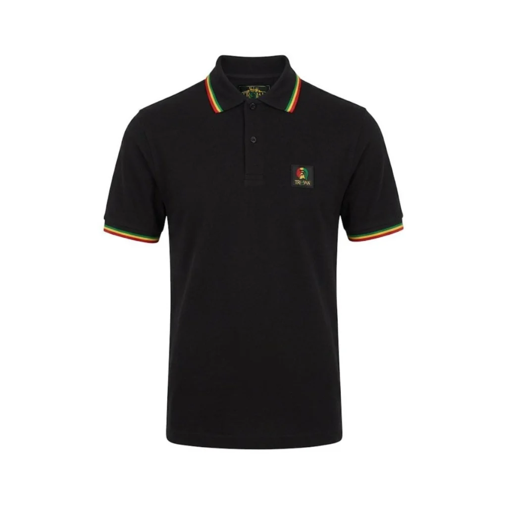 Trojan Flag Badge Pique TR/9077 Polo - Rasta