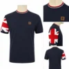Trojan Flag Print Pique TR/9088 T-Shirt - Navy
