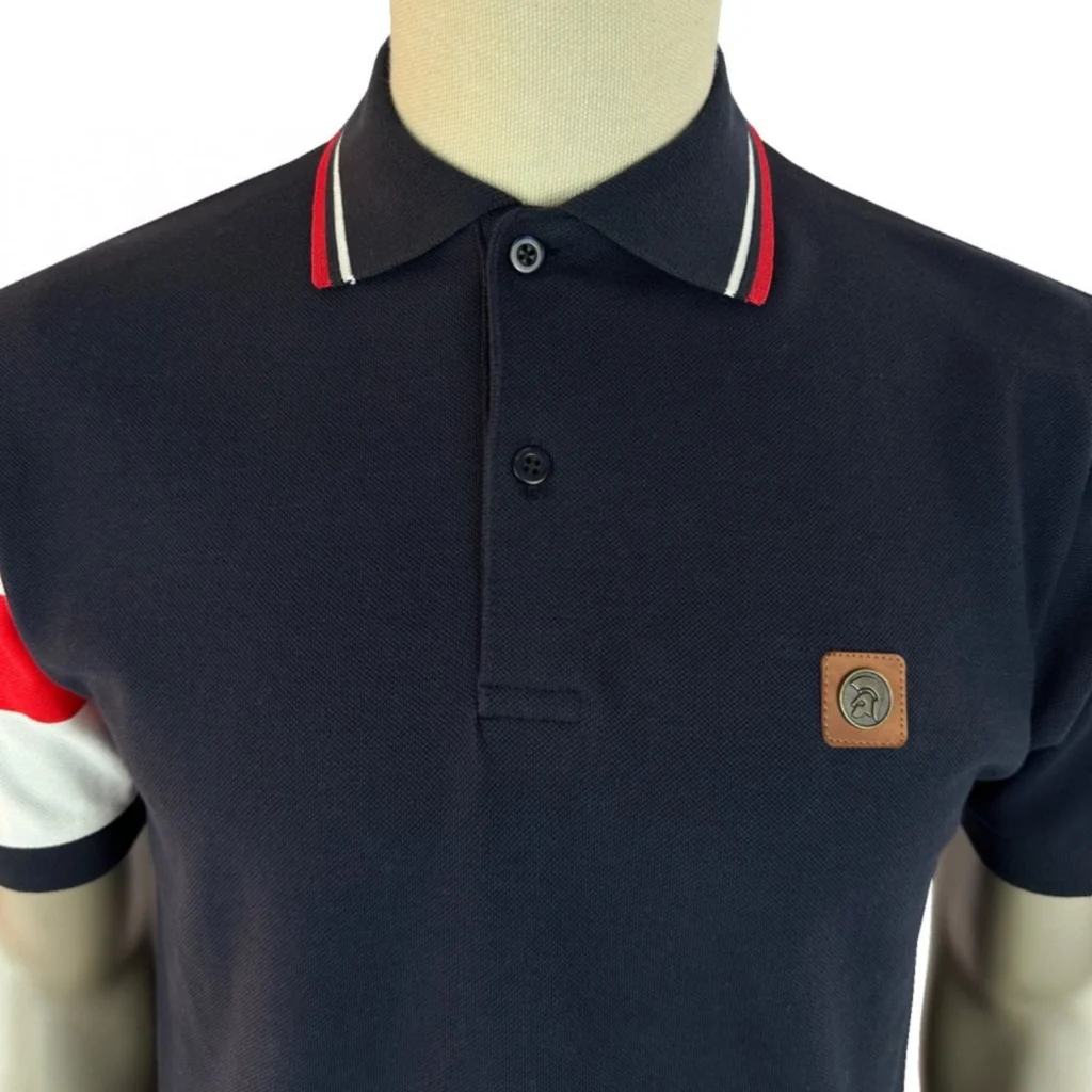 Trojan Flag Sleeve Pique TR/9073 Polo - England