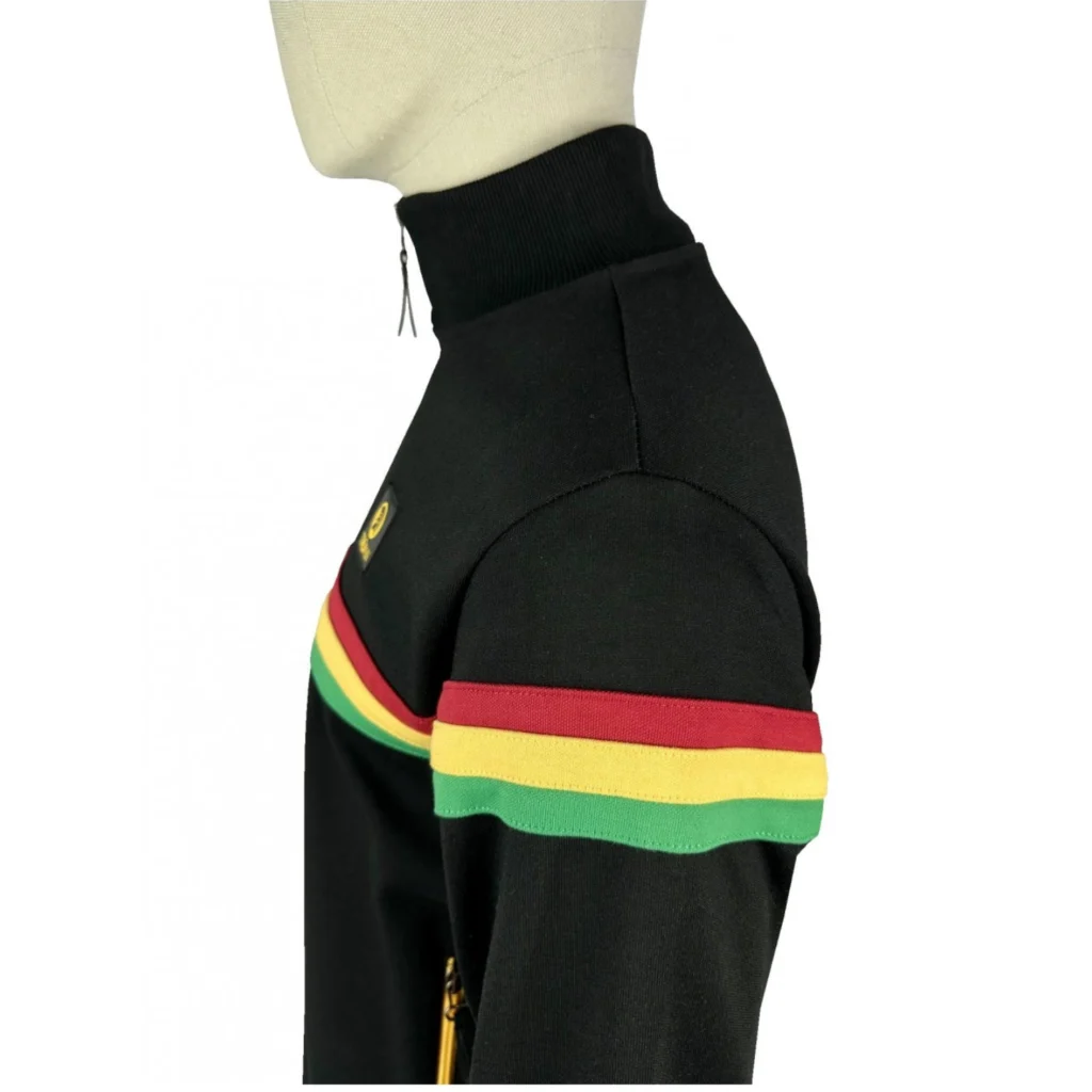 Trojan Retro Stripe TR/9002 Track Top - Black