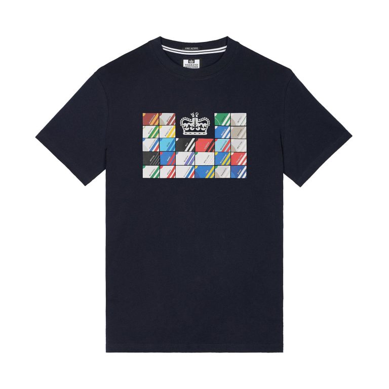Weekend Offender Alpha Graphic T-Shirt - Navy
