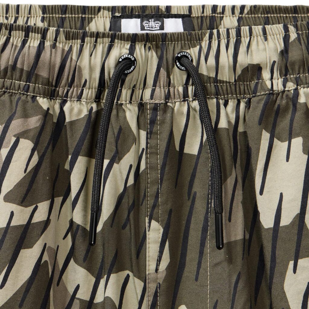 Weekend Offender Anzio Camo Regular Fit Short - Castle Green Rain