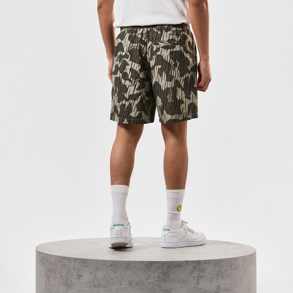 Weekend Offender Anzio Camo Regular Fit Short - Castle Green Rain