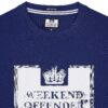 Weekend Offender Bonpensiero Regular Fit T-Shirt - Bright Navy