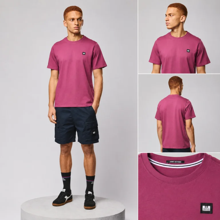 Weekend Offender Brooklands Badge Tee - Kirsch