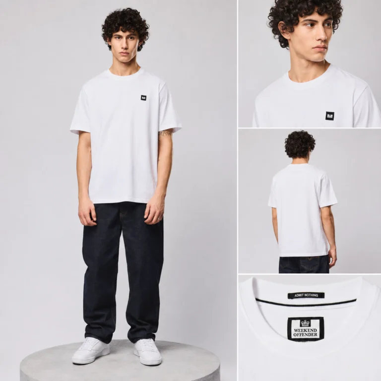 Weekend Offender Brooklands Badge Tee - White