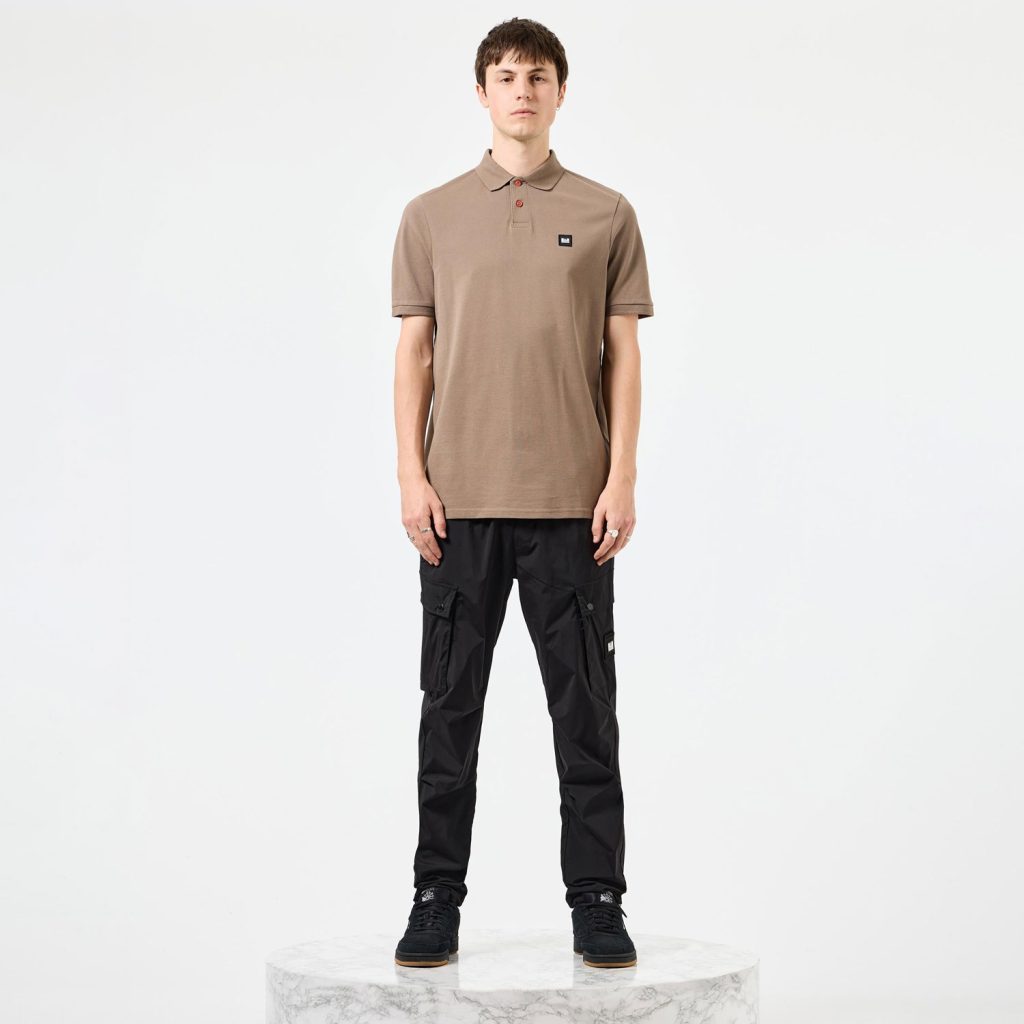 Weekend Offender Caneiros Polo Shirt - Mocha Brown