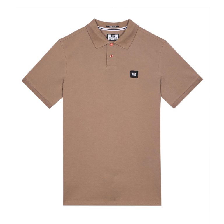 Weekend Offender Caneiros Polo Shirt - Mocha Brown