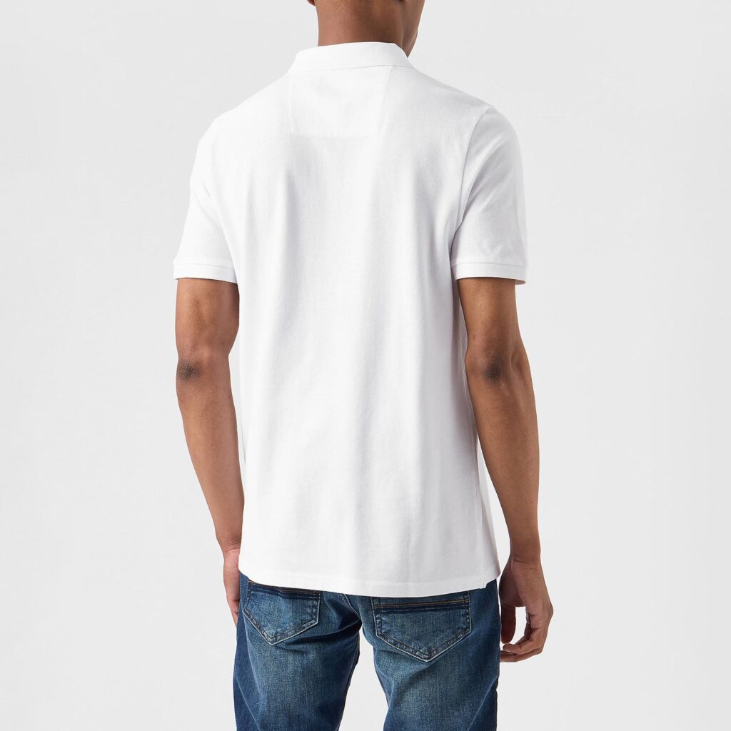 Weekend Offender Caneiros Regular Fit Short Sleeve Polo Shirt - White