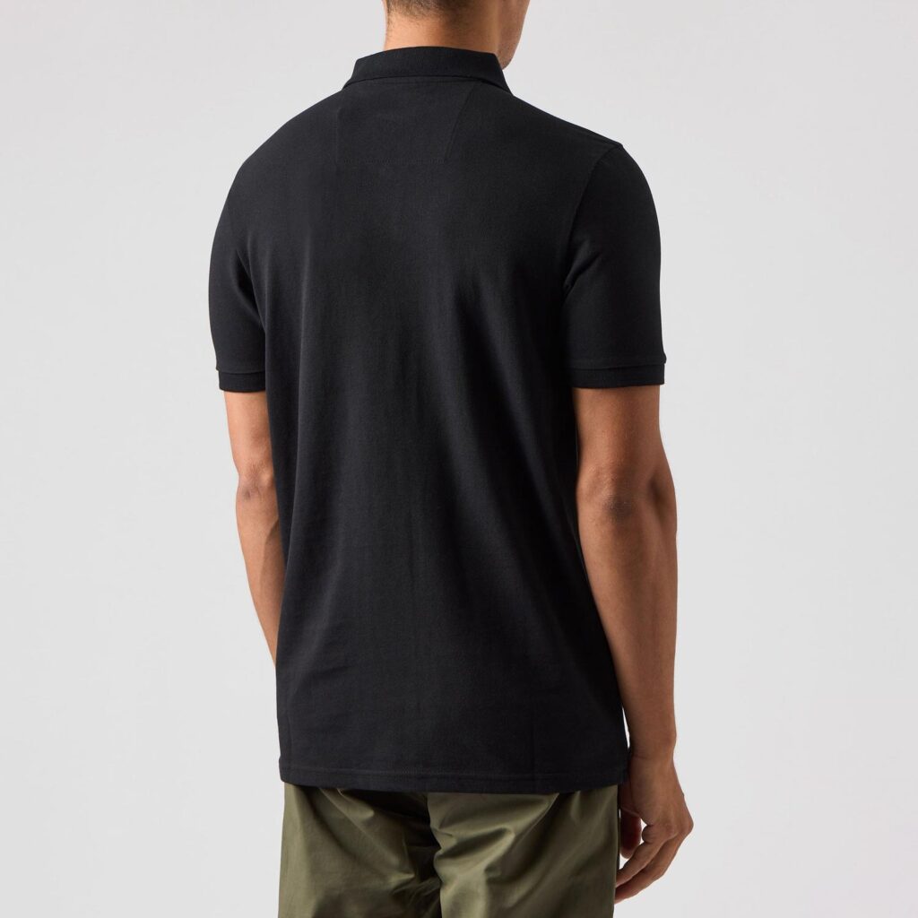 Weekend Offender Caneros Regular Fit Short Sleeve Polo Shirt - Black