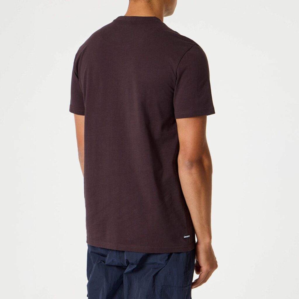Weekend Offender Cannon Beach Regular Fit Short Sleeve T-Shirt - Dark Chocolate