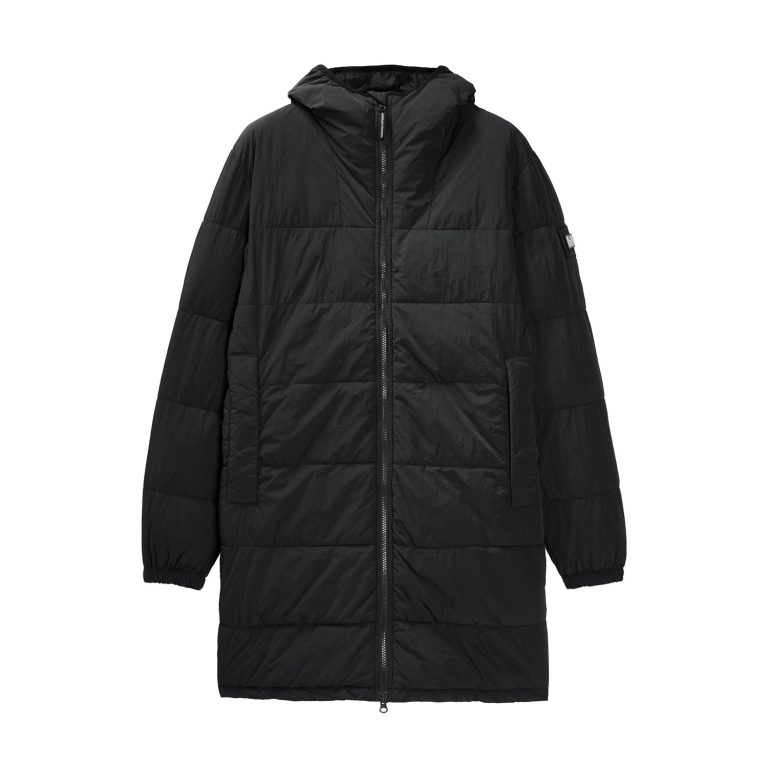 Weekend Offender Capelli Regular Fit Long Sleeve Padded Down Jacket - Black