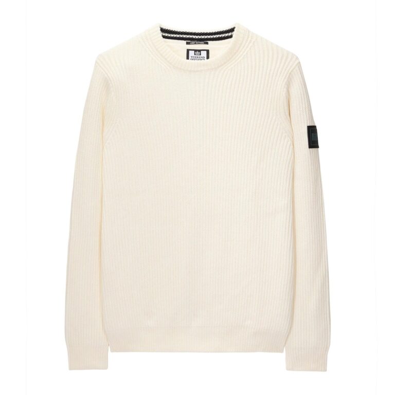 Weekend Offender Couto Regular Fit Long Sleeve Sweatshirt - Winter White