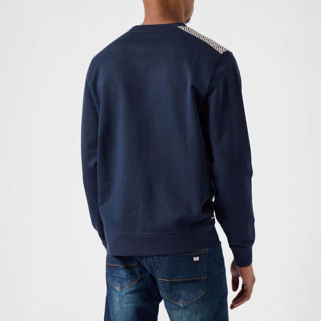 Weekend Offender Cusco Regular Fit Long Sleeve Sweatshirt - Navy