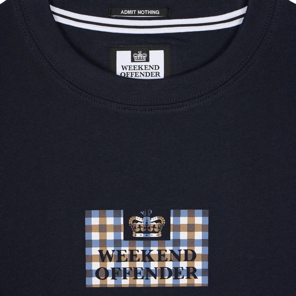 Weekend Offender Dygas Regular Fit T-Shirt - Navy