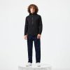 Weekend Offender Enzo Regular Fit Knitted Hooded Sweatshirt - Black