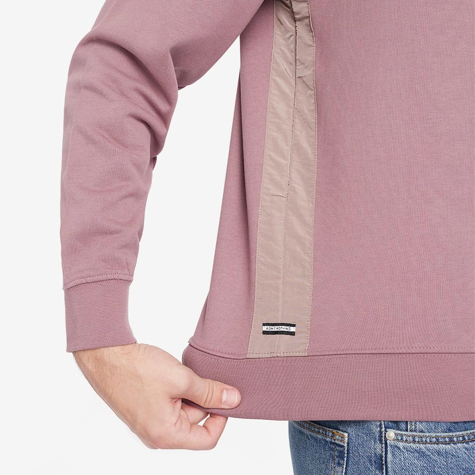 Weekend Offender F Bomb Regular Fit Long Sleeve Sweatshirt - Dust Rose