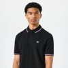 Weekend Offender Farina Polo Shirt - Black/Snap Dragon