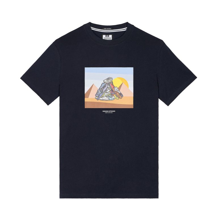 Weekend Offender Geeza Graphic T-Shirt - Navy