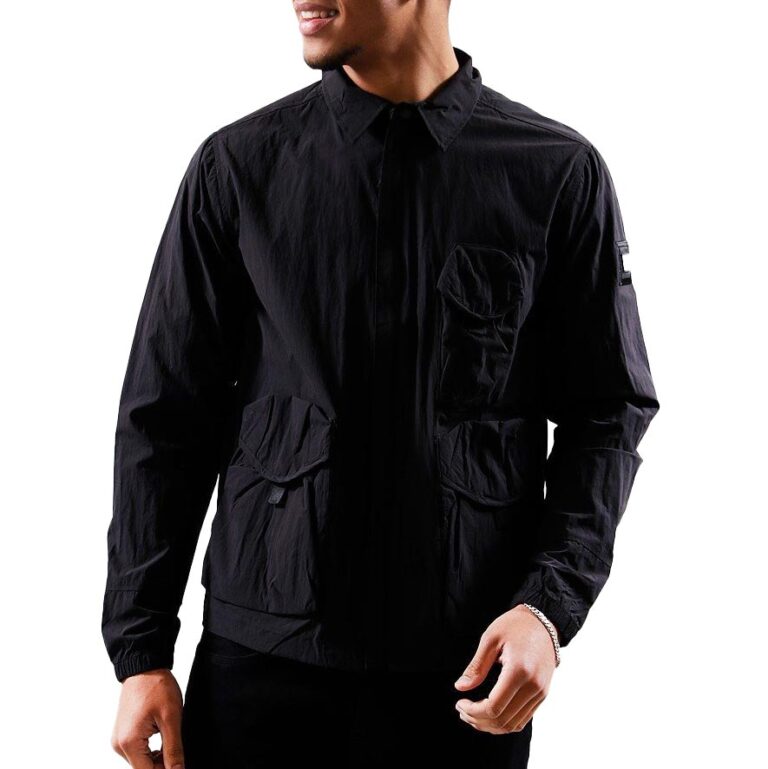 Weekend Offender Hamburg Regular Fit Long Sleeve Jacket - Black