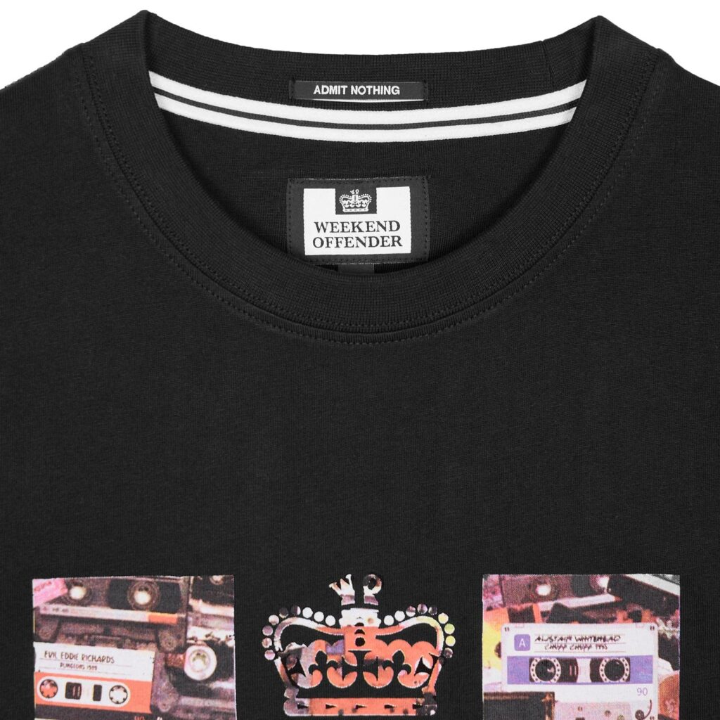 Weekend Offender Keyte Regular Fit T-Shirt - Black