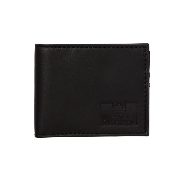 Weekend Offender Leather Wallet - Black
