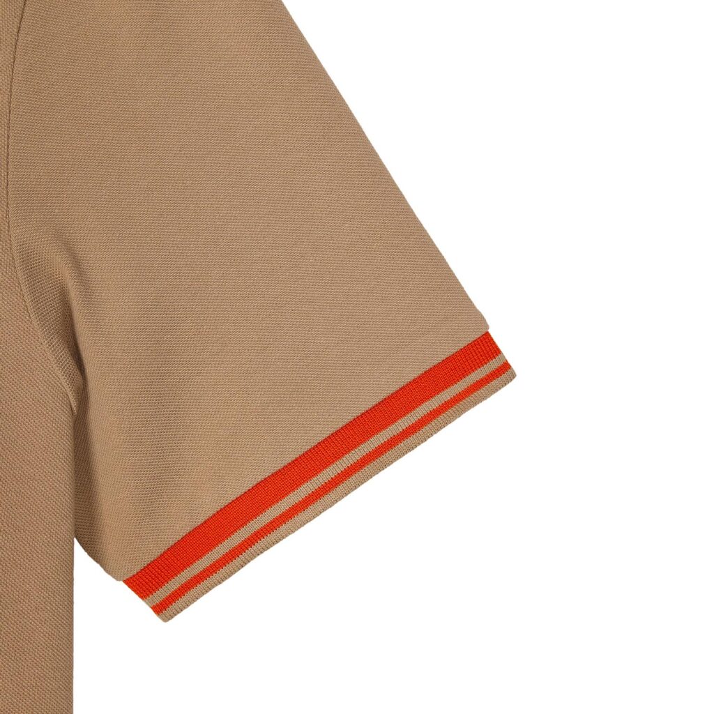 Weekend Offender Levanto Regular Fit Polo Shirt - Cognac/Pure Orange