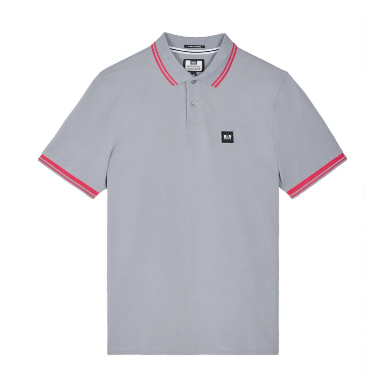 Weekend Offender Levanto Regular Fit Polo Shirt - Smokey/Anthurium