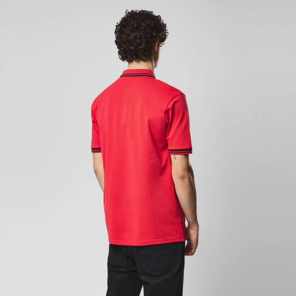 Weekend Offender Levanto With Contrast Tipping Polo - Watermelon / Navy
