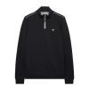 Weekend Offender Matisa Quater Neck Sweatshirt - Black/Mid House Check