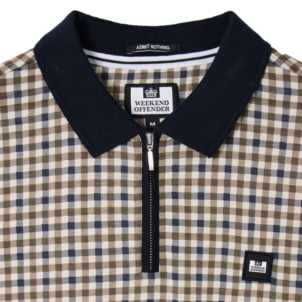 Weekend Offender Merane All Over Check Polo - Mid House Check