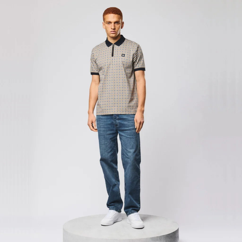 Weekend Offender Merane All Over Check Polo - Mid House Check