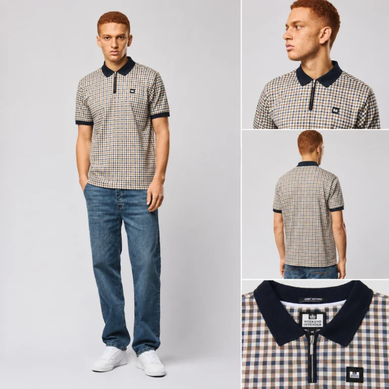 Weekend Offender Merane All Over Check Polo - Mid House Check