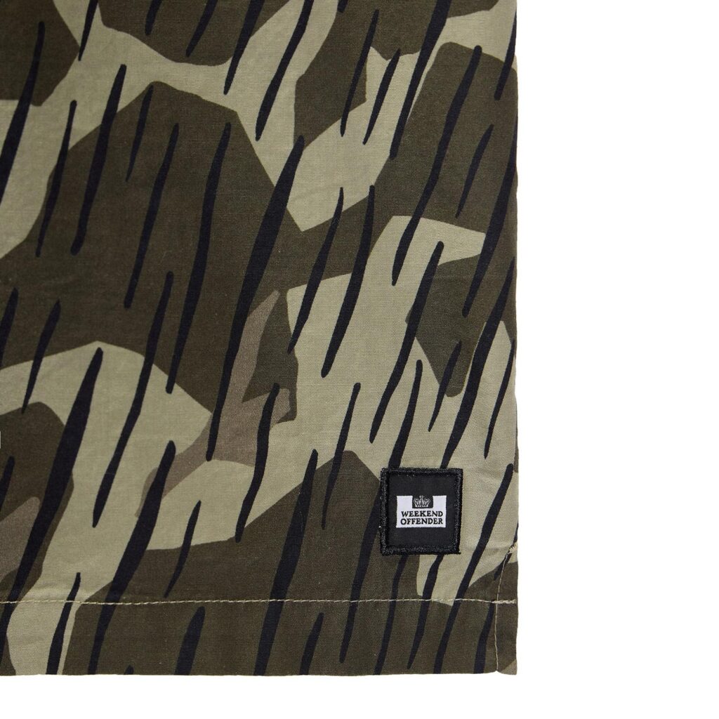 Weekend Offender Monuriki Camo Regular Fit Shirt - Castle Green Camo