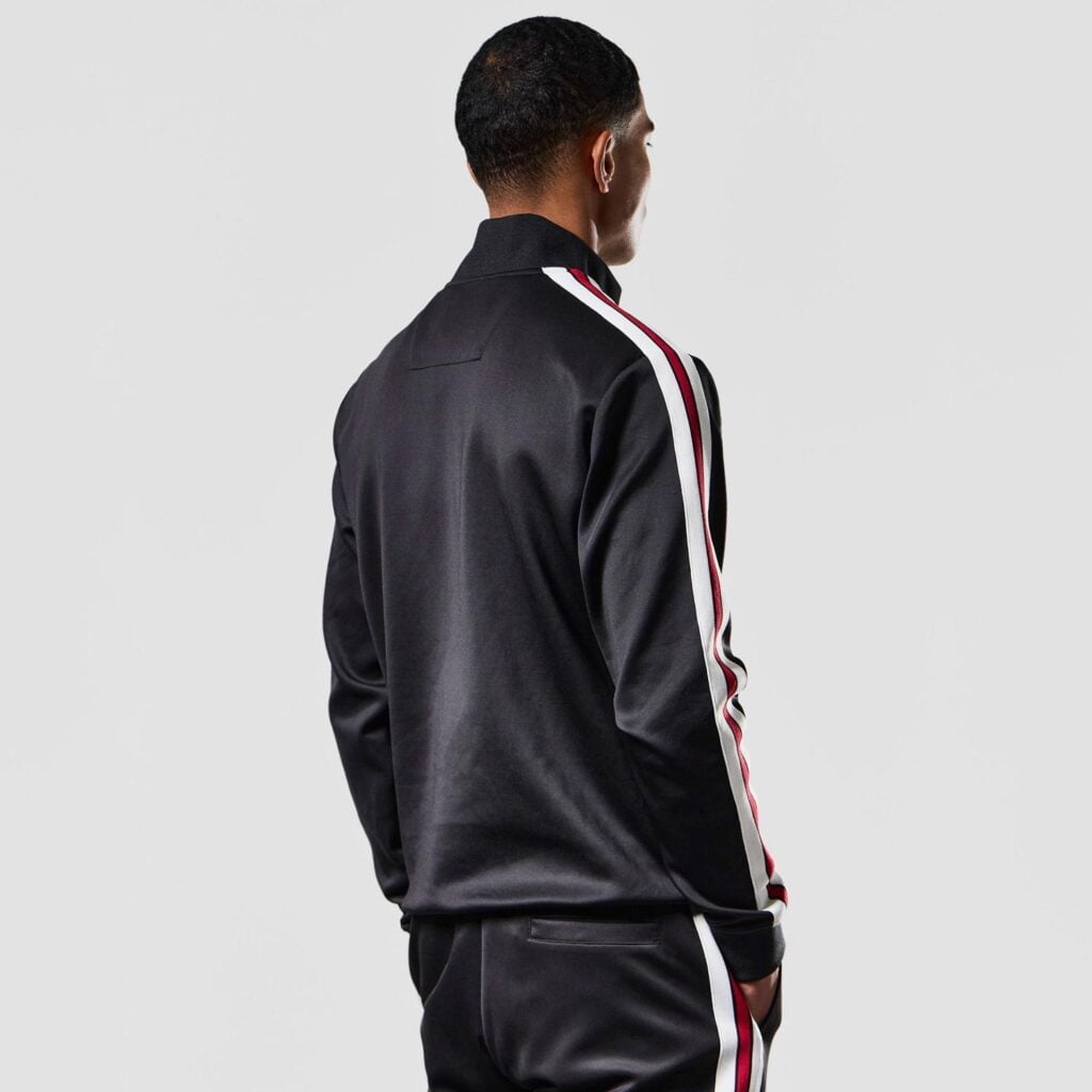 Weekend Offender Pawsa Full Zip Regular Fit Long Sleeve Track Top - Black