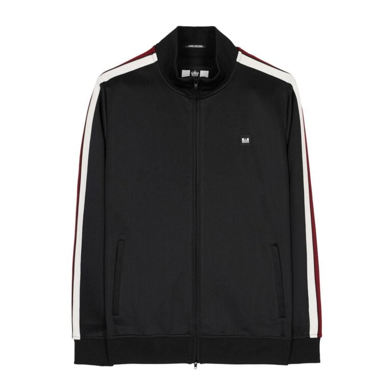 Weekend Offender Pawsa Full Zip Regular Fit Long Sleeve Track Top - Black