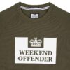 Weekend Offender Penitentiary Classic Regular Fit Long Sleeve Sweatshirt - Dark Green