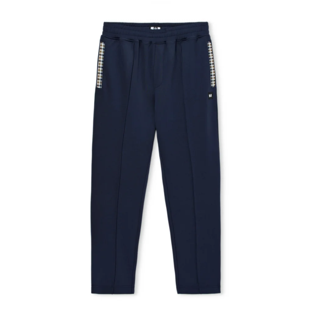 Weekend Offender Plaka Jacquard Rib Track Pant - Navy