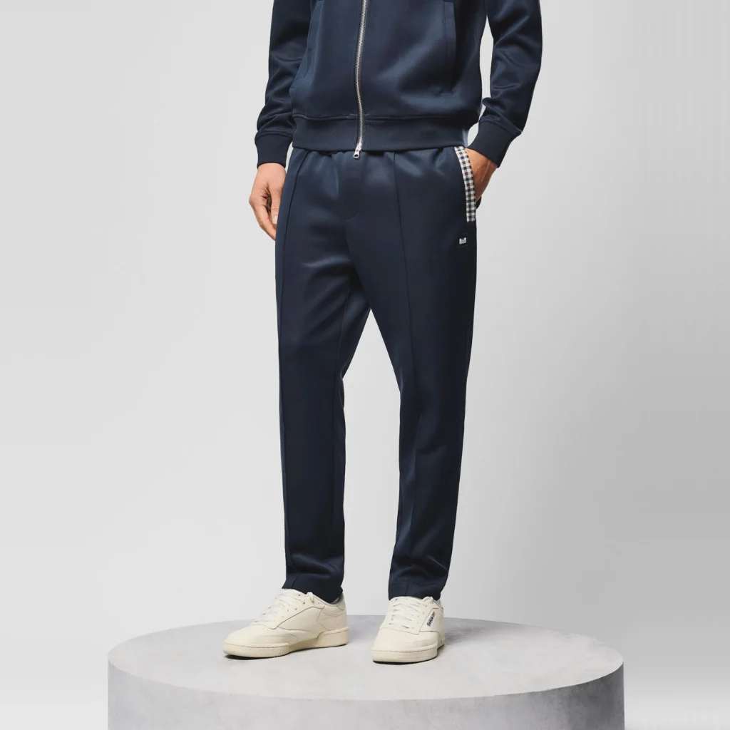 Weekend Offender Plaka Jacquard Rib Track Pant - Navy