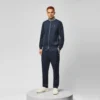 Weekend Offender Plaka Jacquard Rib Track Pant - Navy