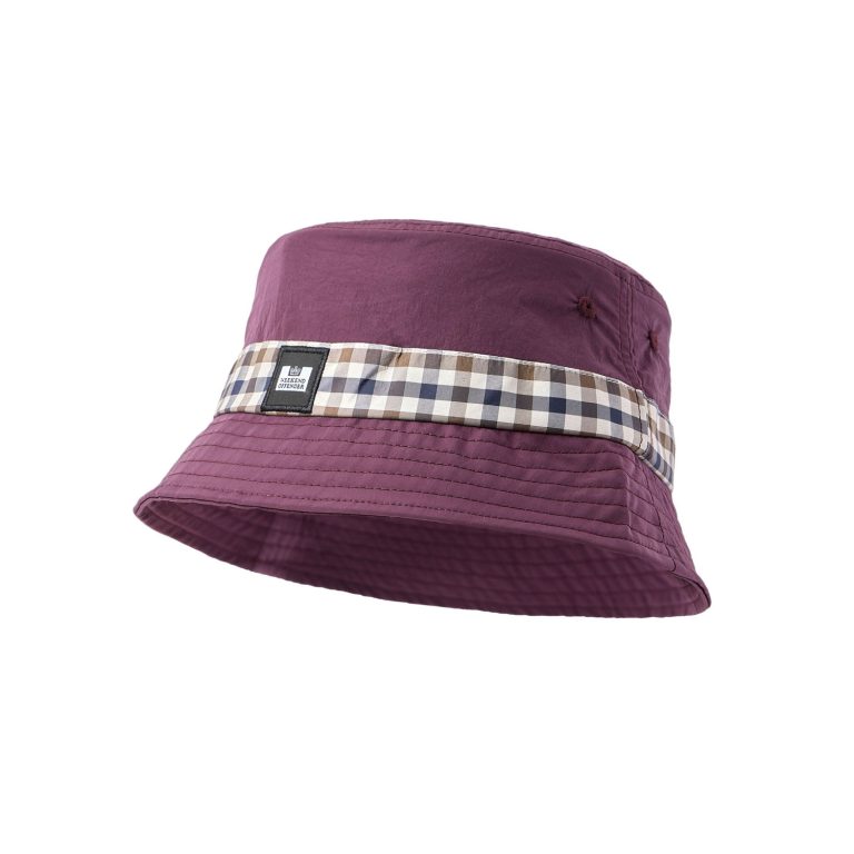 Weekend Offender Queensland Bucket Hat - Acai Berry/Mid House Check