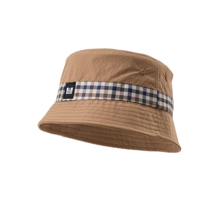 Weekend Offender Queensland Bucket Hat - Cognac/Mid House Check