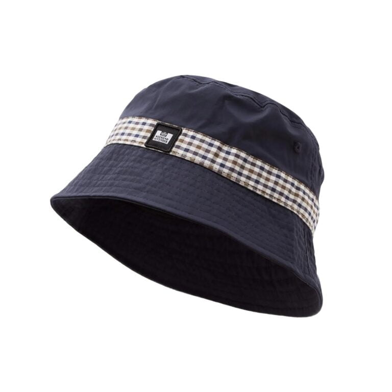 Weekend Offender Queensland Classic Bucket Hat - Navy/House Check