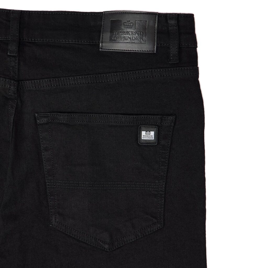 Weekend Offender Regular Taper Fit Jean - Black