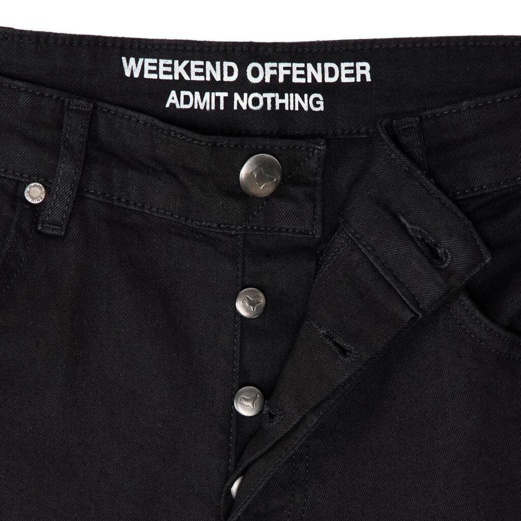 Weekend Offender Regular Taper Fit Jean - Black