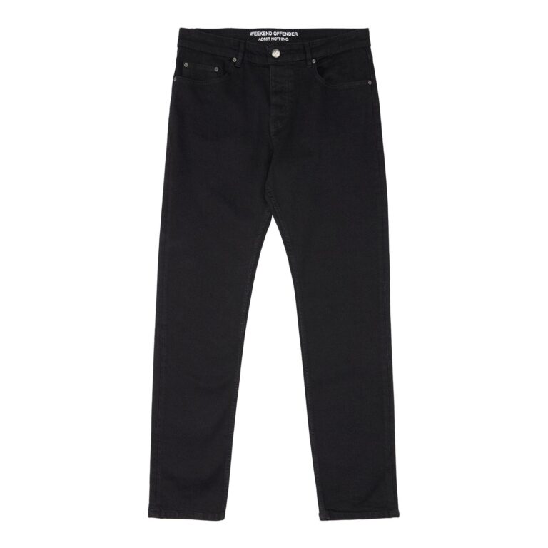 Weekend Offender Regular Taper Fit Jean - Black