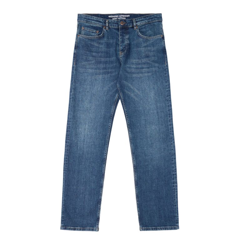 Weekend Offender Regular Taper Fit Jean - Washed Vintage Blue